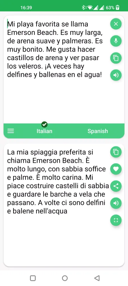 Italian - French Translator سکرین شاٹس