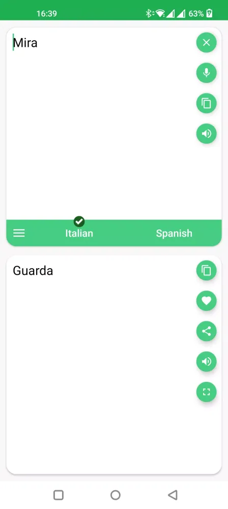 Italian - French Translator سکرین شاٹس