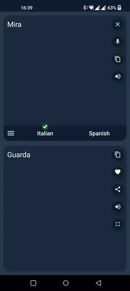 Italian - French Translator سکرین شاٹس