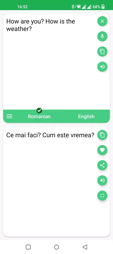 Romanian - English Translator سکرین شاٹس