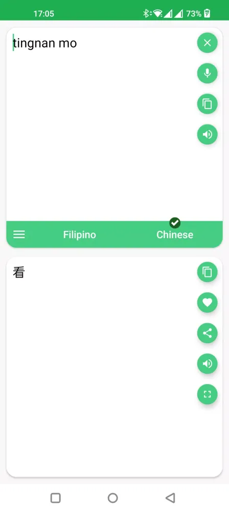 Filipino - Chinese Translator Screenshots