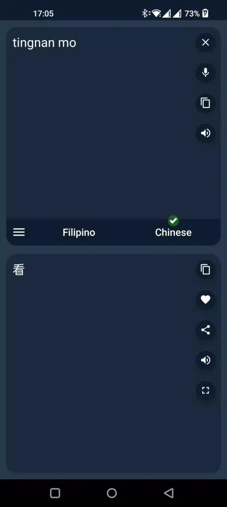 Filipino - Chinese Translator Screenshots