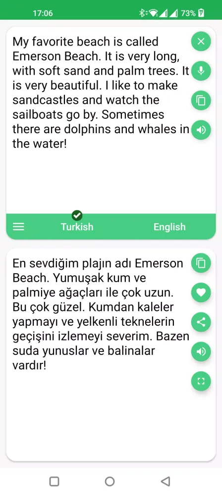Turkish - English Translator Screenshots