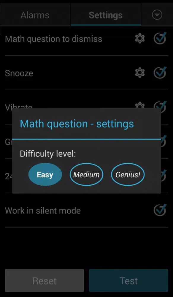 Ảnh chụp màn hình của Simple Alarm Clock
