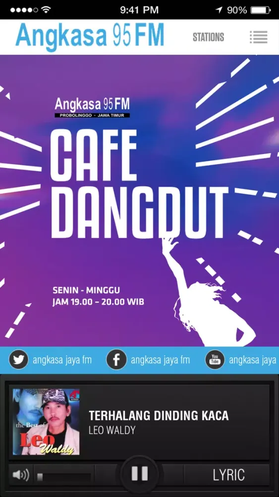 Screenshot di Angkasa Jaya 95 FM