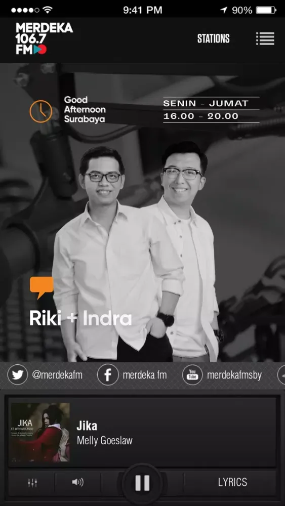Capturas de pantalla de Merdeka 106.7 FM
