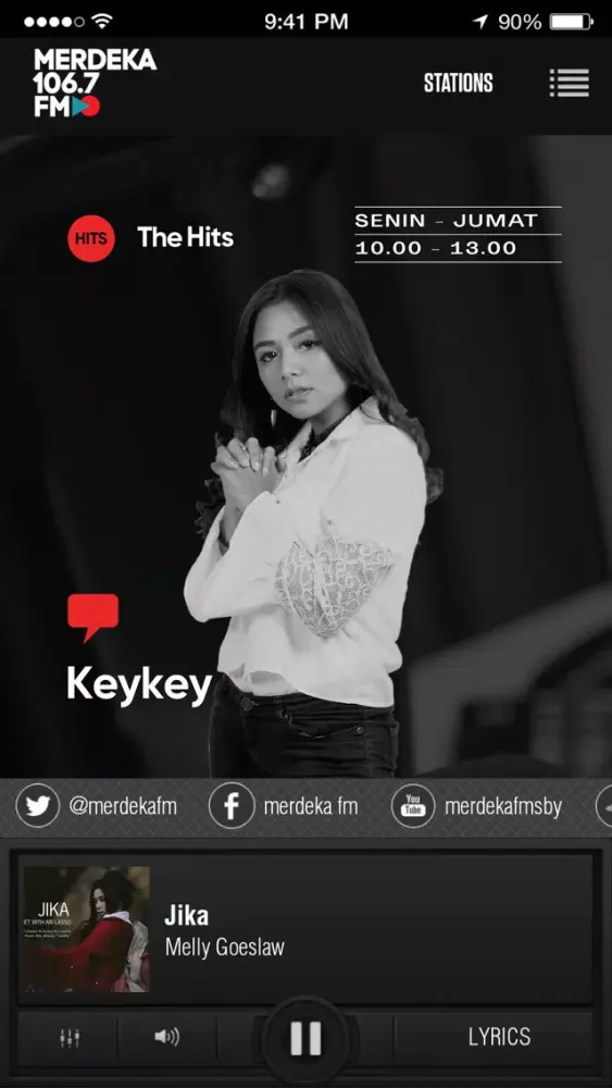 Capturas de pantalla de Merdeka 106.7 FM