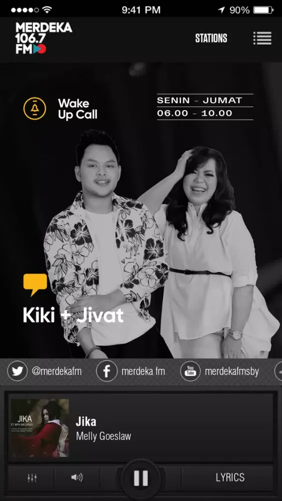 Capturas de pantalla de Merdeka 106.7 FM
