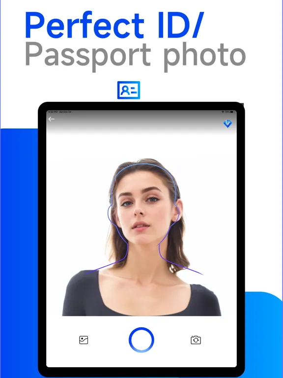 Passport Photo  Editor&Maker iPad  स्क्रीनशॉट