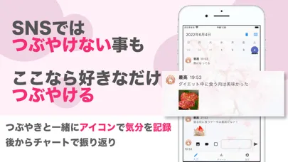 気分を記録できるチャット風つぶやき日記 : ミーモ স্ক্রিনশট