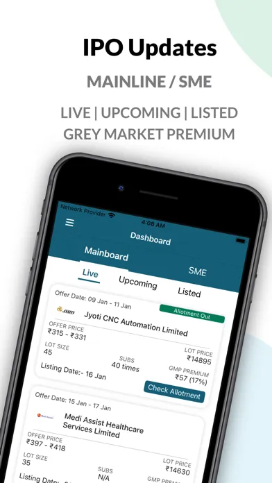 IPO Market - Status,Info, GMP应用截图