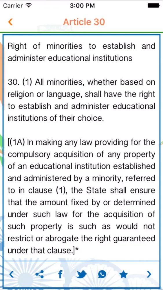 Captures d'écran de Constitution of India:iConstitution English-Hindi