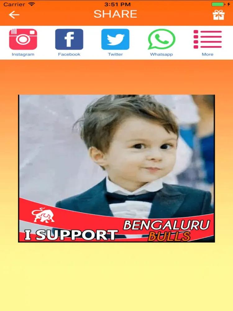 Tangkapan layar Pro Kabaddi Profile DP Maker iPad 