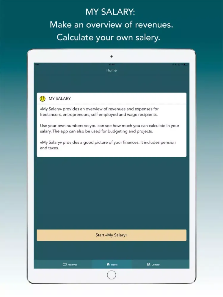 Скриншоты Calculate: My Salary iPad 
