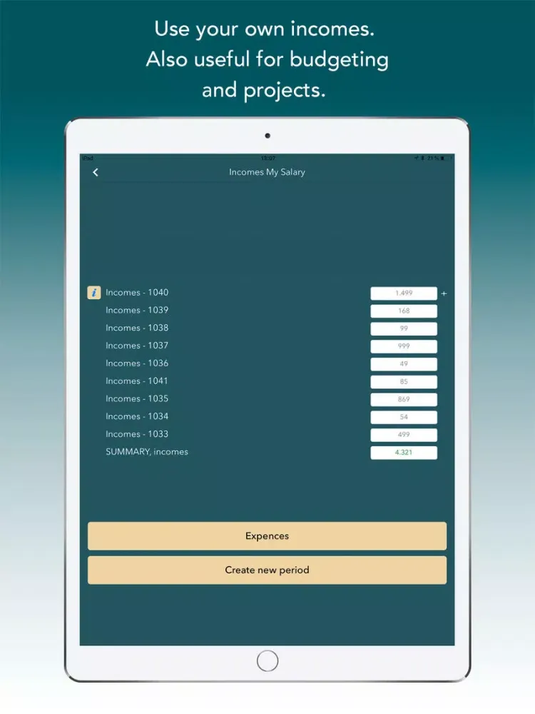 Скриншоты Calculate: My Salary iPad 