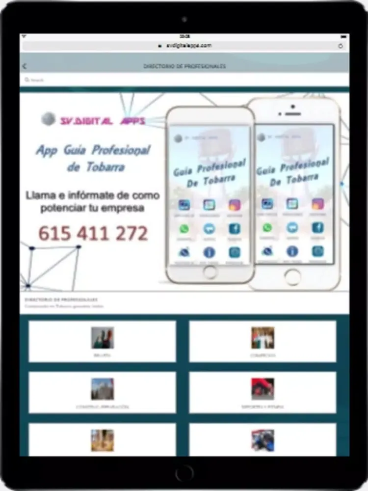 Скриншоты Guía Profesional de Tobarra iPad 