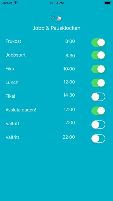 Jobb och pausklockan应用截图