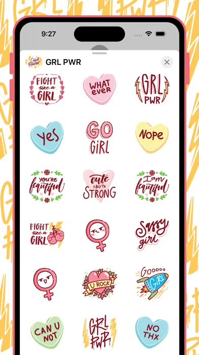 Capturas de tela do Girl Power.
