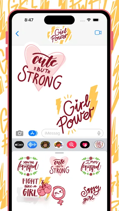 Capturas de tela do Girl Power.