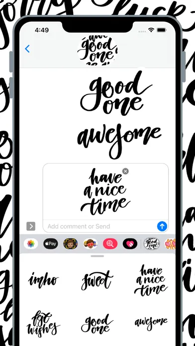 Tangkapan layar Calligraphy style