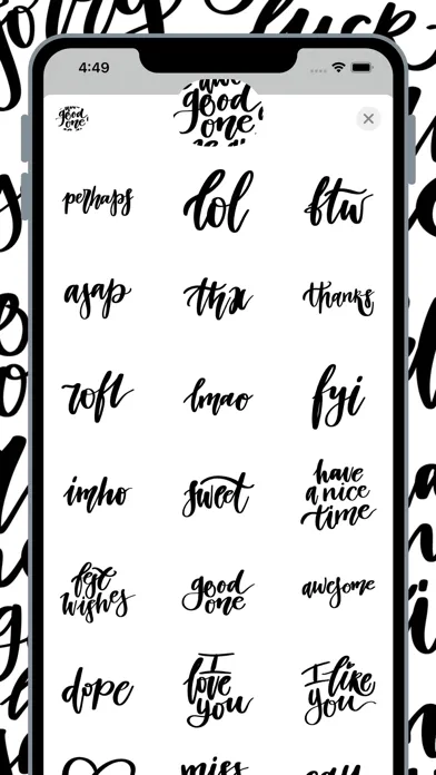 Tangkapan layar Calligraphy style
