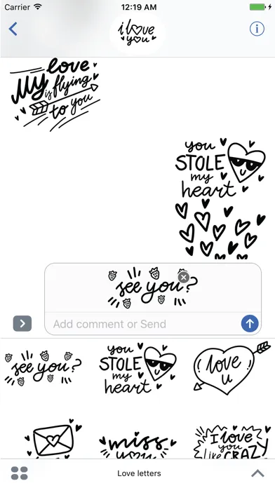 i love u! Stickers for iMessage应用截图