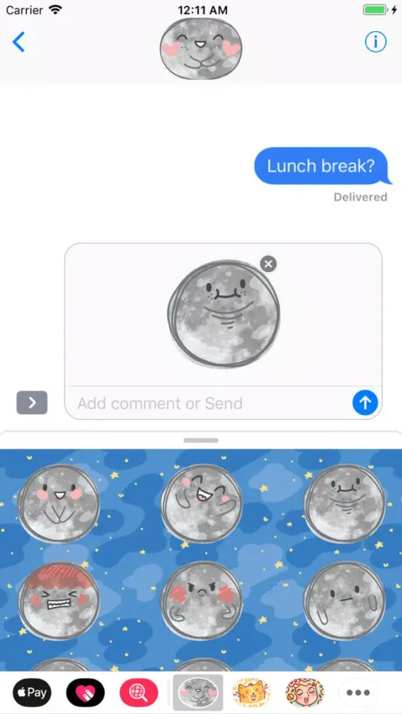 Tangkapan layar Moony Moon