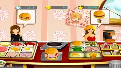Capturas de tela do Burger Cooking Fever: Food Court Chef Game
