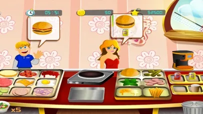 Capturas de tela do Burger Cooking Fever: Food Court Chef Game