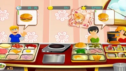 Capturas de tela do Burger Cooking Fever: Food Court Chef Game