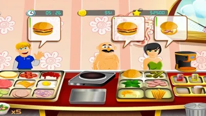 Capturas de tela do Burger Cooking Fever: Food Court Chef Game