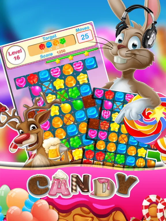Скриншоты Candy Heroes Match 3 game iPad 