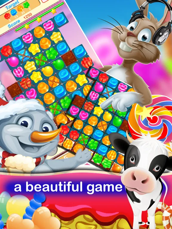 Скриншоты Candy Heroes Match 3 game iPad 