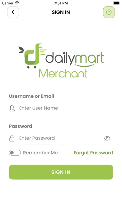 DailyMart Merchant Ekran Görüntüleri