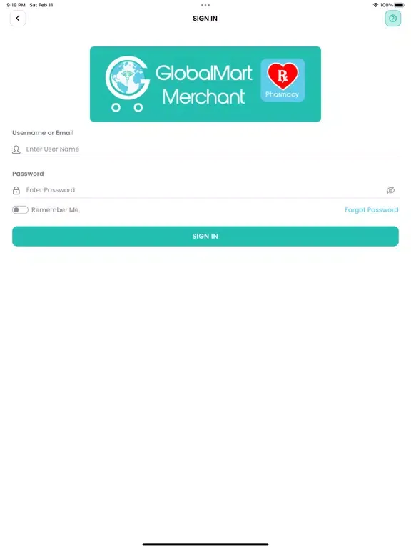 GlobalMart Merchant iPad  Screenshots