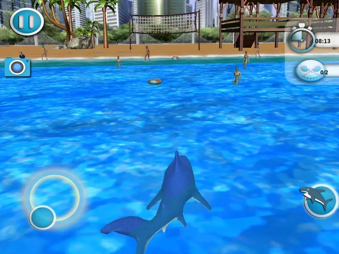 Capturas de tela do Angry Evolving Shark:Hungry Fish attacking at Beac iPad 