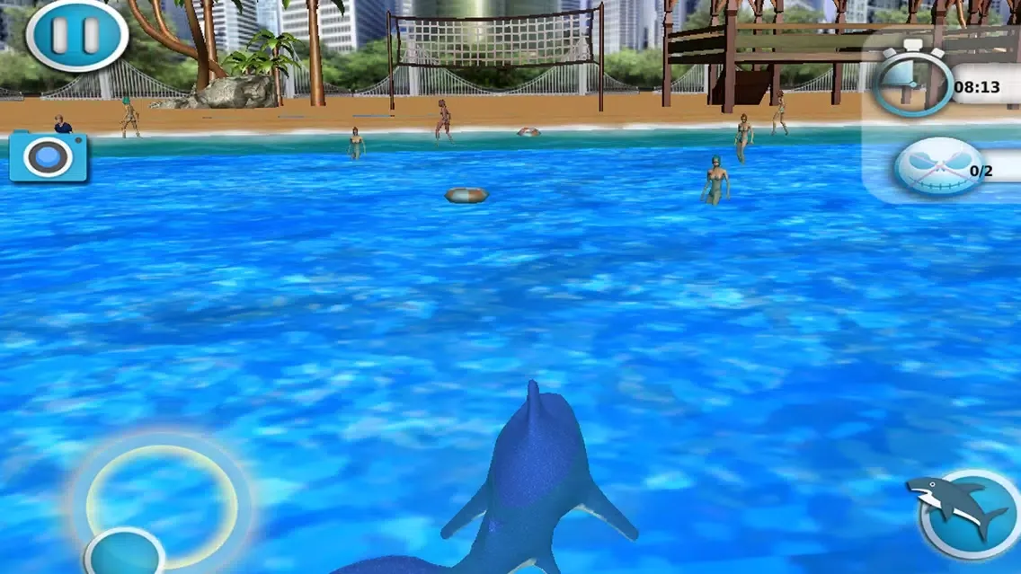Capturas de tela do Angry Evolving Shark:Hungry Fish attacking at Beac