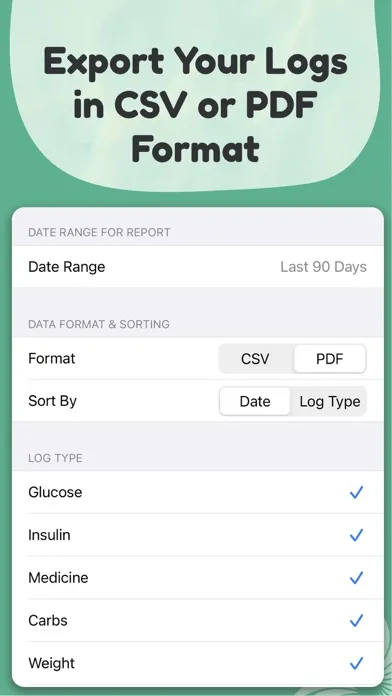Glucose Tracker - Blood Sugar Screenshots