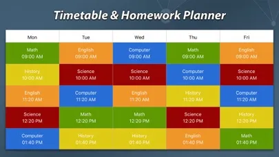 Zrzuty ekranu Timetable & Homework Planner