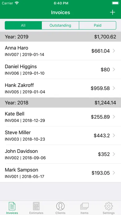 Captures d'écran de Invoice App for Small Business