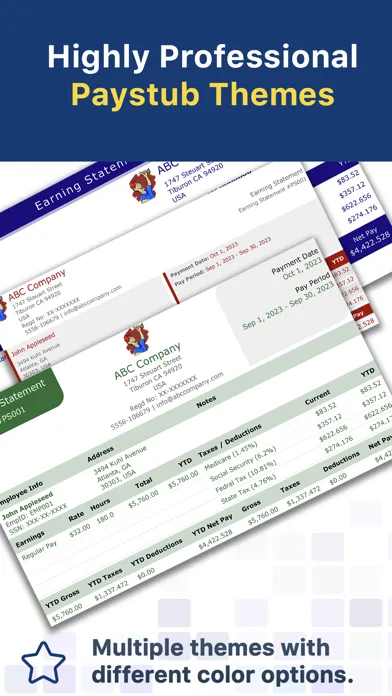 Paystub Builder: PDF Payslips应用截图
