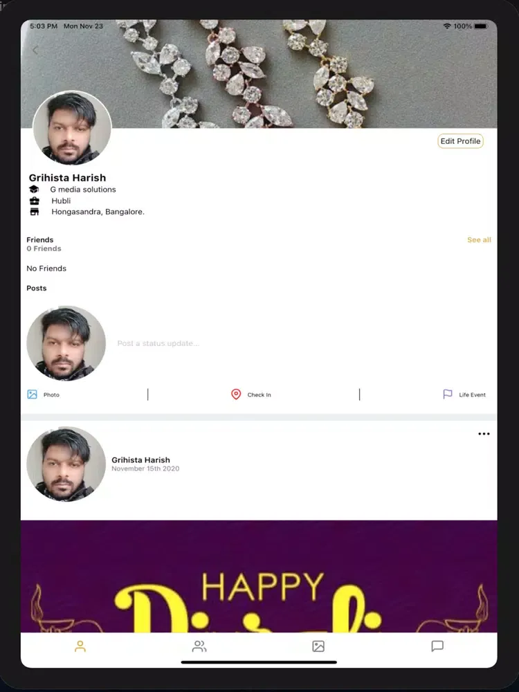 Capturas de tela do Daivajnya Brahmin Club iPad 