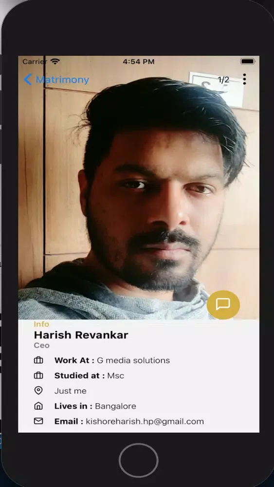 Capturas de tela do Daivajnya Brahmin Club