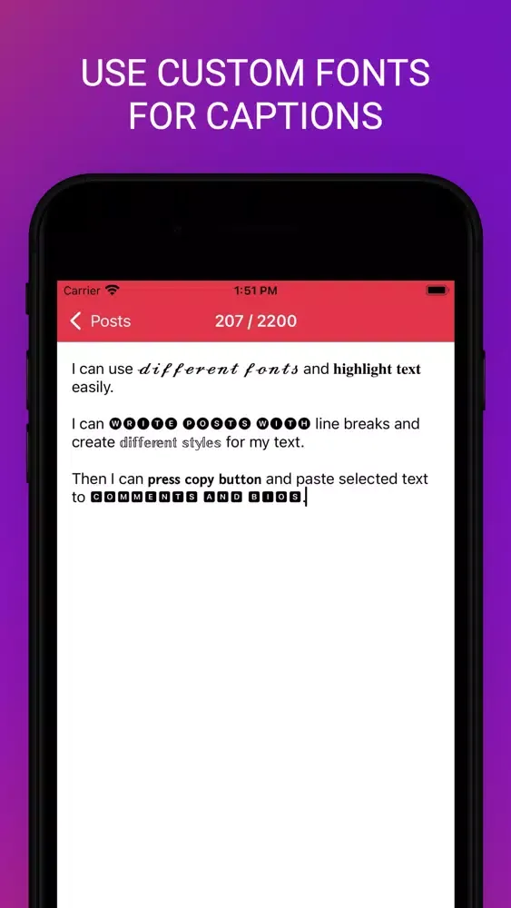 InstantSave: Save Posts & Font স্ক্রিনশট