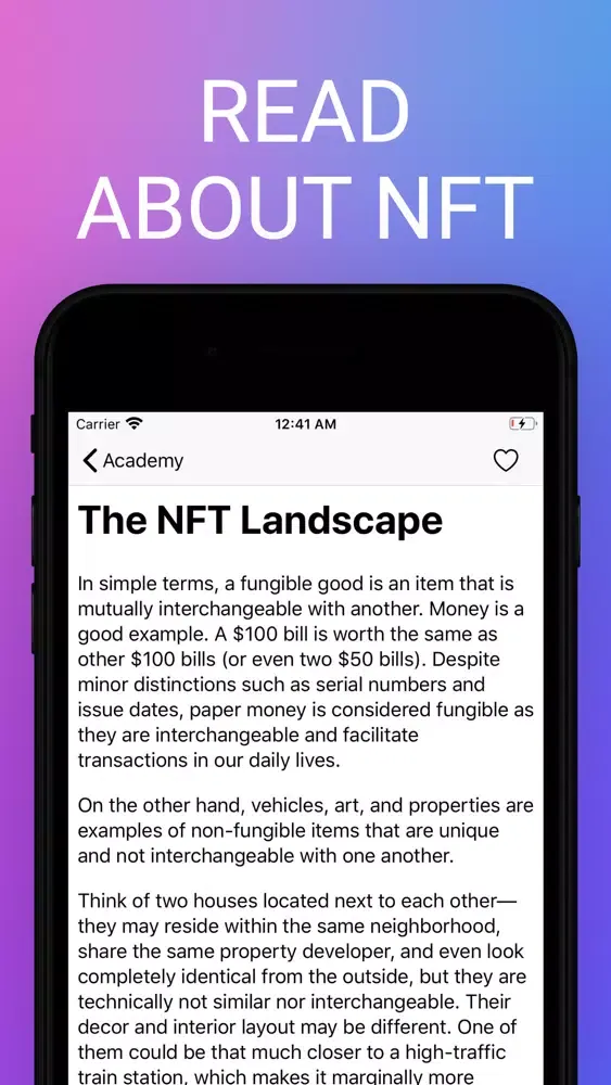 Capturas de tela do NFT Academy: Buy Sell nfts art