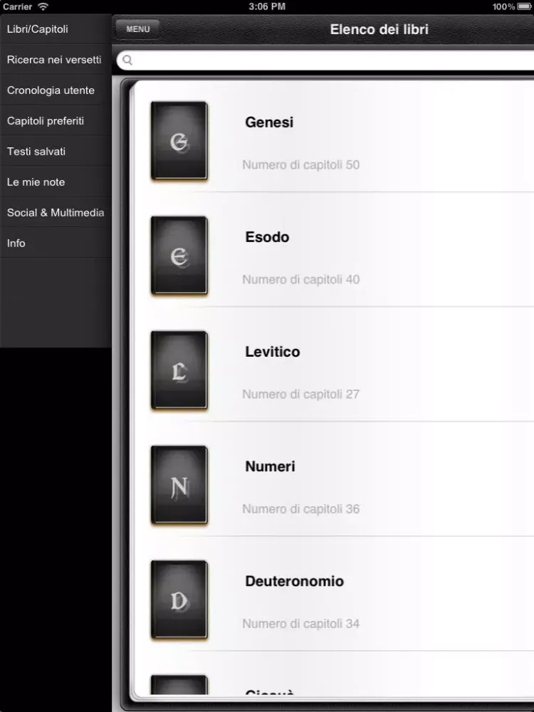 Screenshot di Sacra Bibbia LITE iPad 