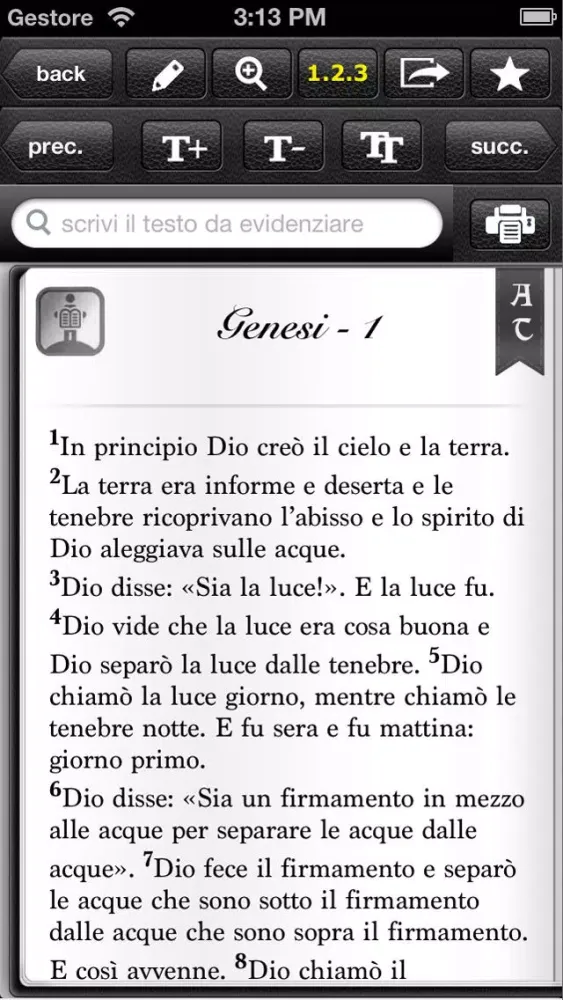 Screenshot di Sacra Bibbia LITE