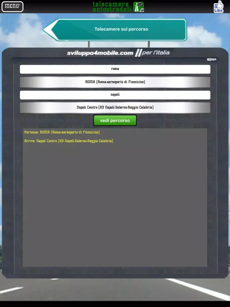 Video Telecamere strade ed autostrade - LITE iPad 應用截圖