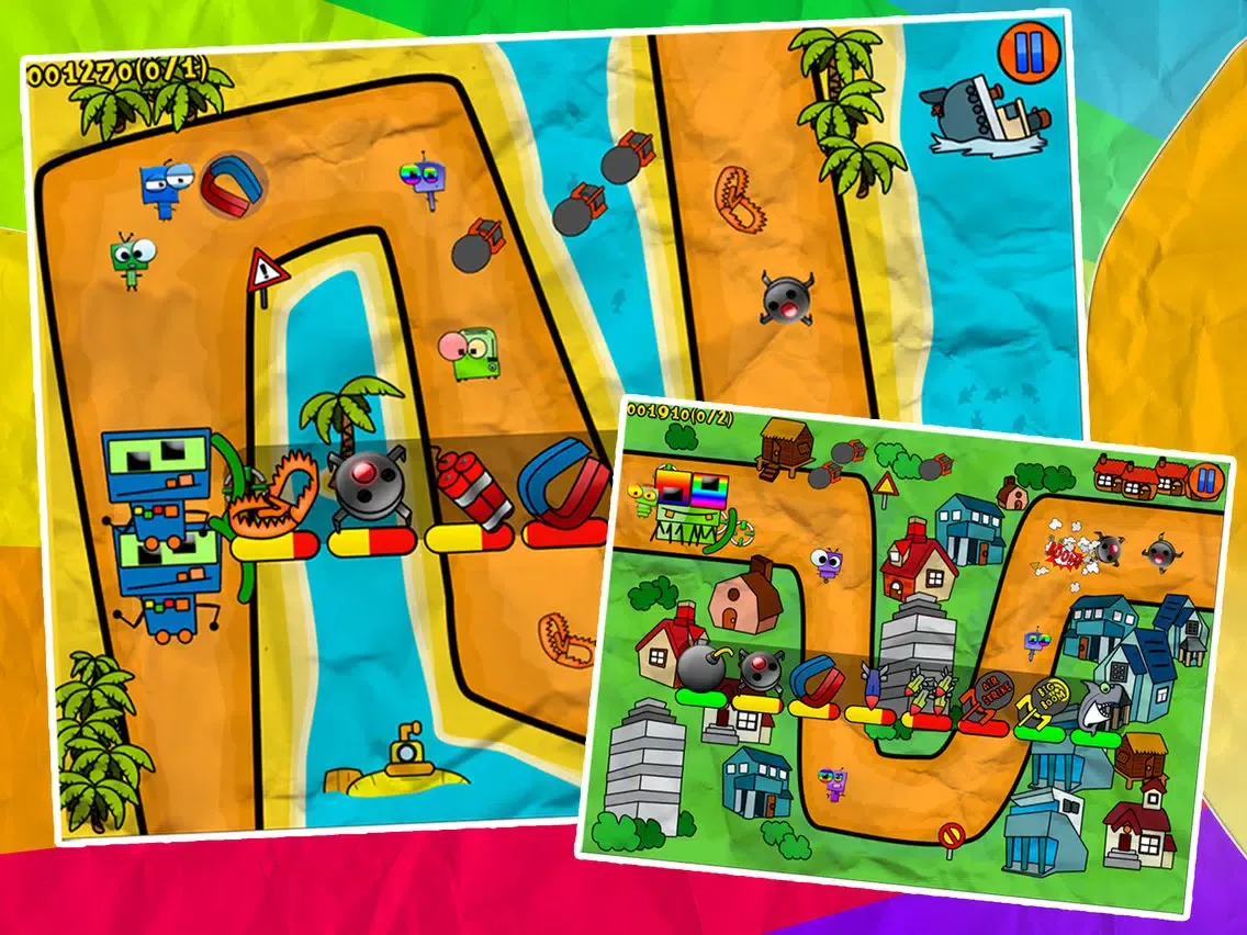 ภาพหน้าจอของ Stop Robots iPad 