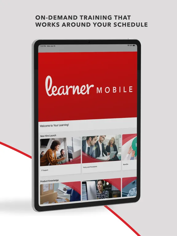 Learner Mobile iPad  स्क्रीनशॉट